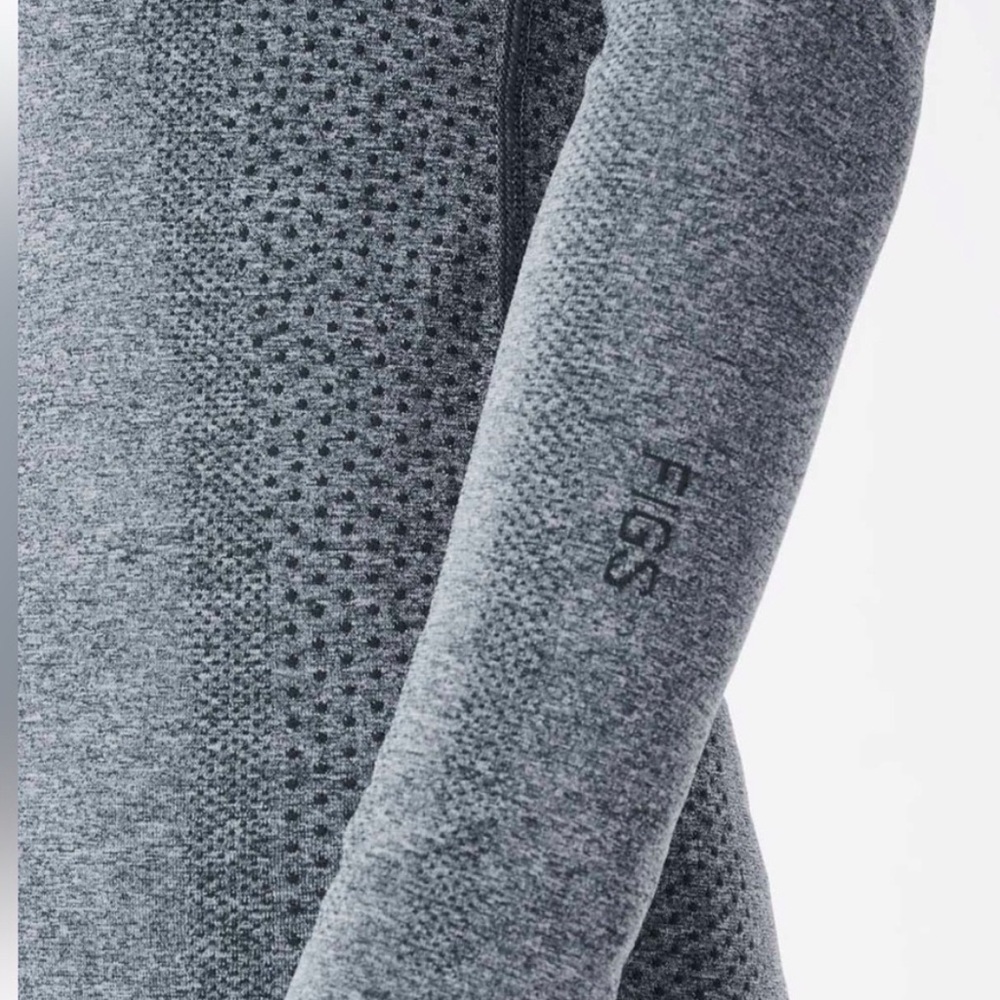 Figs Long Sleeve Tee in Heather Gray - Picture 2 of 7